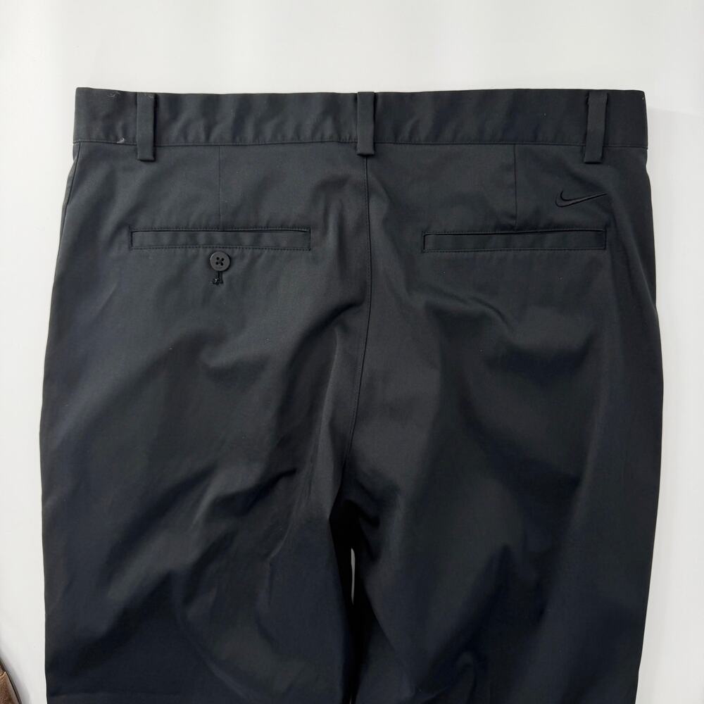 Nike Golf Dri-FIT Black Flat Front Performance Tech Pants 33x32 - measures 33x29 - Picture 12 of 16